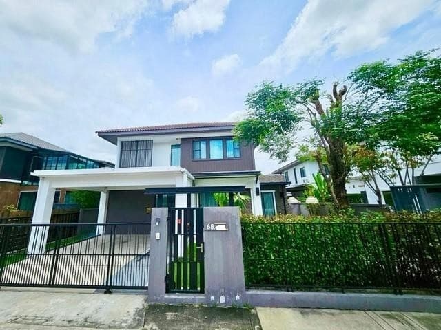MT190 เช่า บ้านเดี่ยว สวยพร้อมอยู่ หมู่บ้านมัณฑนา บางนา กม.7 หลังห้างMegaบางนา ใกล้มอเตอร์เวย์ เดินทางสะดวก