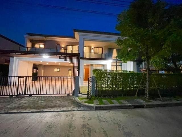 รหัสC6966 ให้เช่าบ้านเดี่ยว 2ชั้น หมู่บ้านเดอะ ซิตี้ รามอินทรา 2 ติดถนนจตุโชติ เลียบถนนมอเตอร์เวย์
