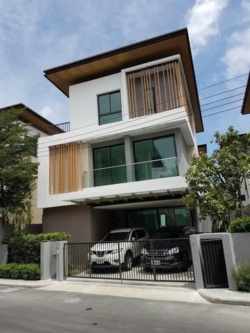 ให้เช่าบ้านเดี่ยว 3 ชั้น โครงการ AQ ARBOR Suanluang Rama9 - Pattanakarn ที่ดิน 52 ตร.ว พื้นที่ใช้สอย 300 ตร.ม