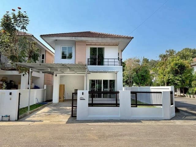 บ้านเดียว 2 ชั้น หลังมุม รีโนเวทใหม่ พร้อมผู้เช่า โครงการ สุขสำราญอินเนเจอร์ หางดง