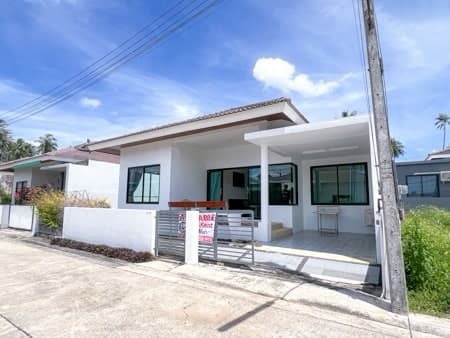 บ้านเดี่ยวให้เช่า 3 ห้องนอน 2 ห้องน้ำ โซนตลิ่งงาม เกาะสมุย บ้านสวย พร้อมอยู่ ทำเลดี บรรยากาศสงบ เป็นส่วนตัวสุดๆ