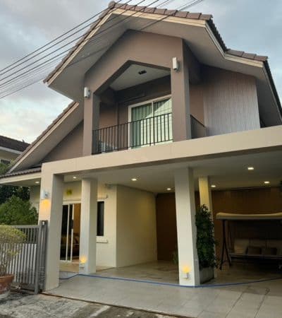 หมู่บ้านพราวขวัญเวียง บ้านเดี่ยว 2 ชั้น ใกล้แยกแม่เหี๊ยะ บ้านหลังใหญ่ ฟังก์ชันครบ แอร์ครบทุกห้อง
