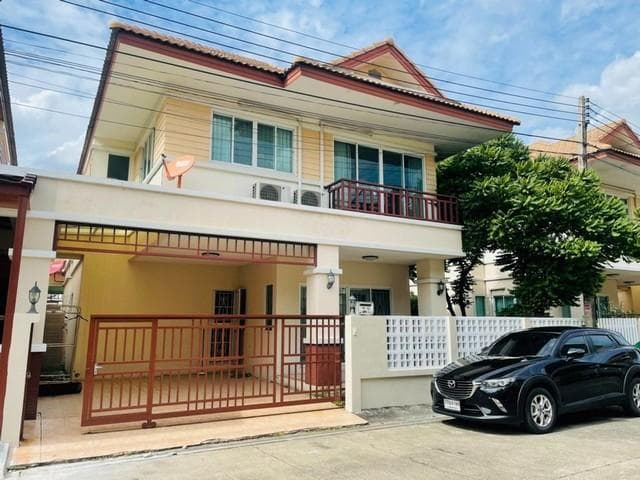 ให้เช่าบ้านเดี่ยว 2 ชั้น 50 ตร.ว. หมู่บ้านนันทร์นรินทร์ ต.หลักหก ปทุมธานี ใกล้ ม.รังสิต