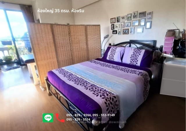 ขายถูกคอนโดโพธิ์ทอง ทาวเวอร์ ห้องริม 35 ตรม. ติดถนนแจ้งวัฒนะ 6-หลักสี่ .ชั้น8 ใกล้ ม.ราชฎัฐพระนคร รถไฟฟ้า 3 สีแดง,เขียว, ชมพู กรุงเทพ