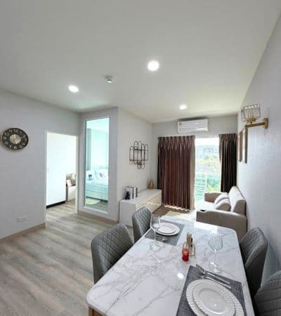 คอนโดวันพลัส นายน์ทีน 2 ห้องรีโนเวทใหม่ พร้อมอยู่ บรรยากาศเงียบสงบ แต่เดินทางสะดวก เข้าเมืองง่าย