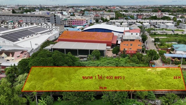 ที่ดินประชาอุทิศ 1 ไร่ ที่ดินทุ่งครุ ราษฎร์บูรณะ กรุงเทพ ใกล้มหาวิทยาลัย ใกล้ทางด่วนคุ้ม