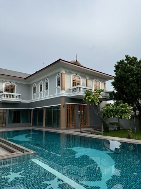 BH3837 ขาย/ให้เช่าบ้านหรู แปลงใหญ่ 1 ไร่ แจ้งวัฒนะ 14 บ้านปลูกสร้างเอง Built-in ทั้งหลัง พร้อมสระว่ายน้ำ ใกล้รถไฟฟ้าและโรงเรียนนานาชาติ