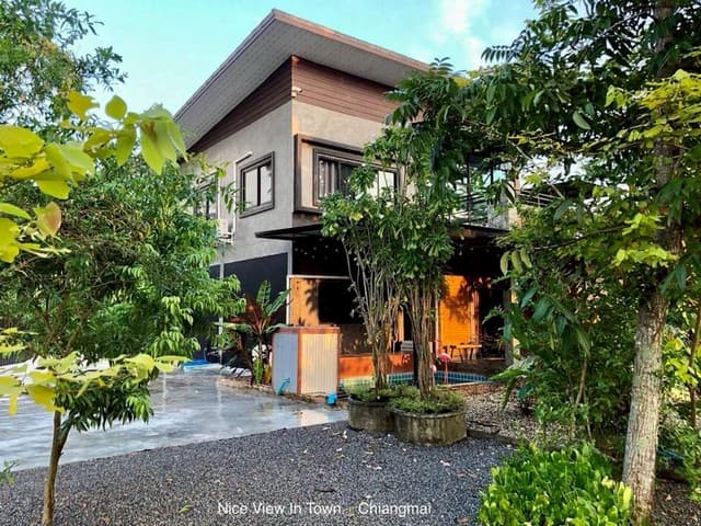 บ้านพักตากอากาศ สไตล์ลอฟ์ท เป็นส่วนตัว น้ำไม่ท่วม หางดง