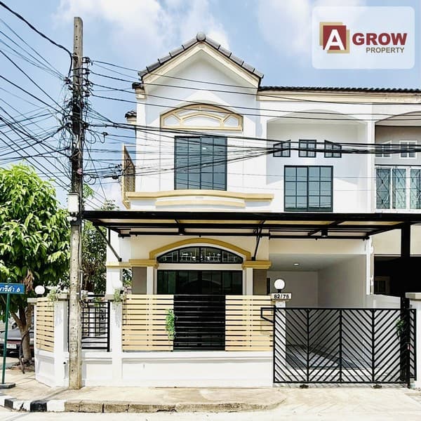 หมู่บ้านมาริสา สุเหร่าคลองหนึ่ง 5 หลังบ้านโล่งทำเลสวย ตกแต่งครบ พร้อมเข้าอยู่