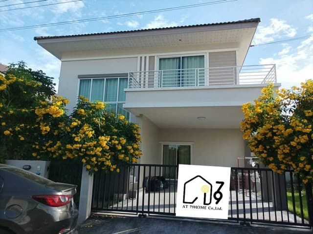 ให้เช่าบ้านเดี่ยว2ชั้น ใกล้ขนส่งใหม่ ระยอง พร้อมเฟอร์นิเจอร์ครบ