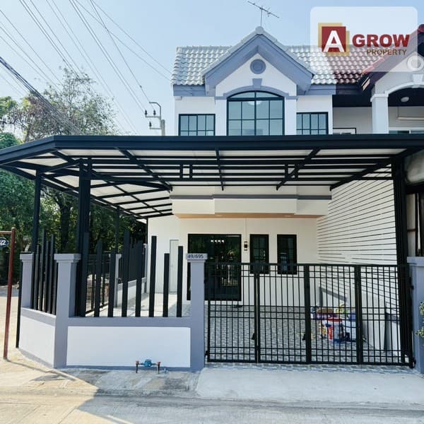 หมู่บ้านอรุณธร สุขาภิบาล 5 บ้านหลังมุม สวยมาก ทำเลดี เฟอร์ฯครบ ตกแต่งพร้อมเข้าอยู่