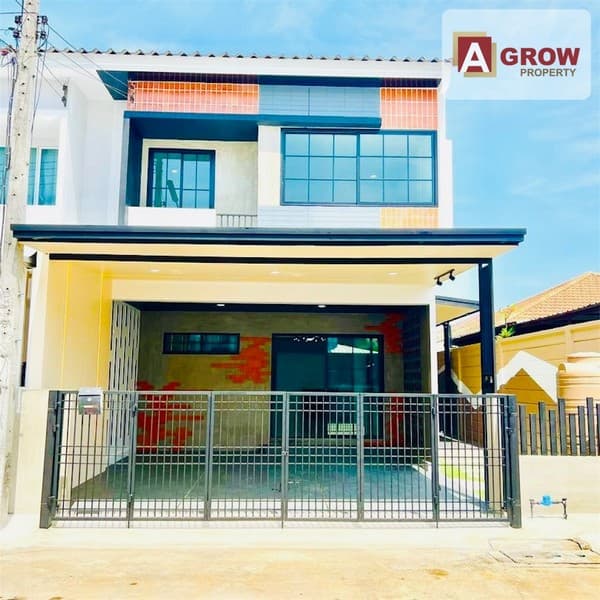 หมู่บ้านเดอะทรัสต์ ทาวน์ วงแหวน - ลําลูกกา บ้านหลังมุม ทำเลดี ตกแต่งครบพร้อมอยู่