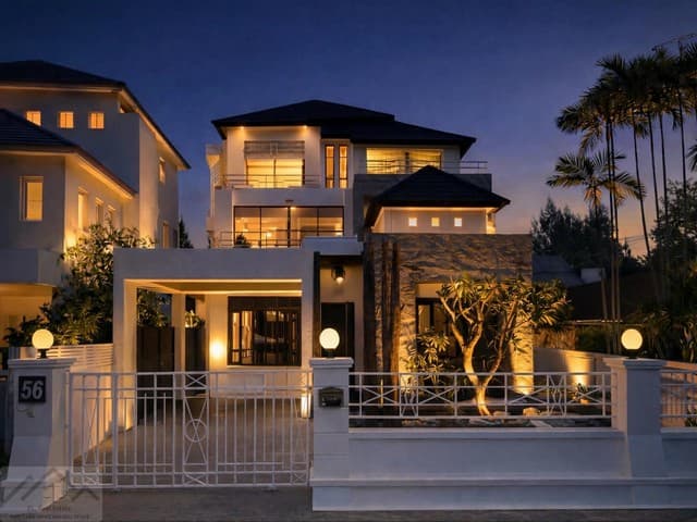 ให้เช่าบ้านเดี่ยว 100 ตรว. 5 ห้องนอน เสรี 9 พระราม 9 ใกล้เดอะไนท์ ใกล้ทางด่วน