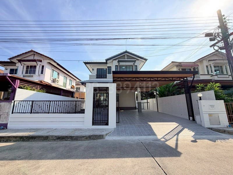 ขายบ้านเดี่ยว ชัยพฤกษ์2 ถ.คุ้มเกล้า 12 บ้านชั้นเดียว เนื้อที่ 54 ตรว 3 ห้องนอน 2 ห้องน้ำ บ้านพื้นที่กว้าง