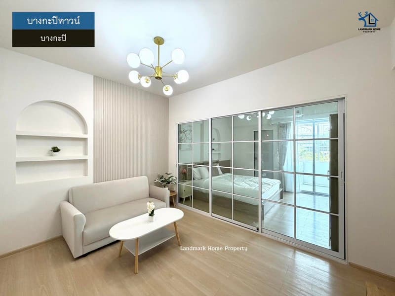 IN-100 ขายห้องชุด บางกะปิทาวน์คอนโด ขนาด 36.65 ตรม 1นอน 1น้ำ รีโนเวทใหม่ พร้อมเข้าอยู่ ทำเลดี