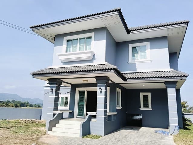 ขายบ้านเดี่ยว 2 ชั้น หมู่บ้านเพชรพลอย ต.ป่าตึง อ. แม่จัน จ.เชียงราย