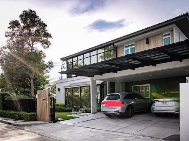 BH4112 ให้เช่าบ้านหรู Mantana Westgate by Land & Houses บางบัวทอง นนทบุรี บ้าน Modern Luxury Built-In หินอ่อนแท้