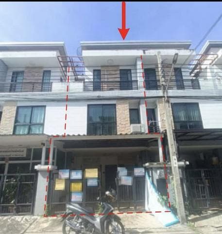 ขายทาวโฮม 3 ชั้น 17.6 ตร.ว. โครงการเมอริท เพลส เขตวังทองหลาง ใกล้ Central EastVille