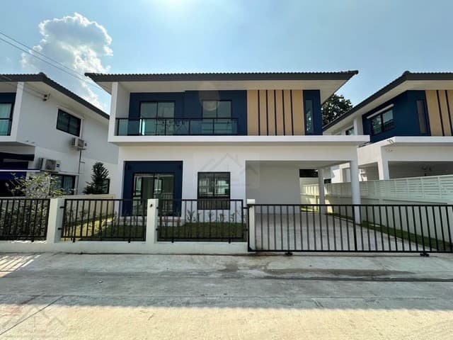 ให้เช่าบ้านเดี่ยว 2 ชั้นหลังใหม่ 150 ตรม. 3 ห้องนอน โครงการ ซีพีเอ็น นิน วงแหวน-ลำลูกกาคลอง6 (CPN Ninn ) ใกล้ตลาดชัชวาล