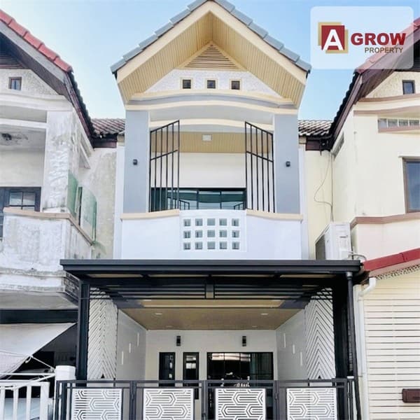 หมู่บ้านเลิศอุบล ซอยพระยาสุเรนทร์ 44 บ้านรีโนเวทใหม่ ตกแต่งครบ พร้อมเข้าอยู่