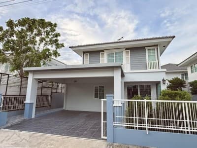 HR 10070 ให้เช่าบ้านเดี่ยว 2 ชั้น 50 ตรว. 3 ห้องนอน วิลลาจจิโอ ศรีนครินทร์ บางนา Villaggio Srinakarin Bangna ใกล้เมกะบางนา