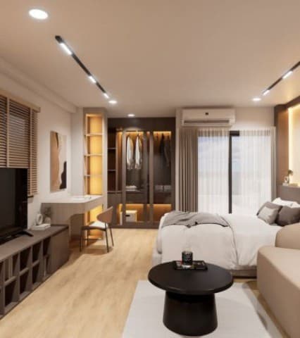 เคียงมอคอนโด ห้องมุมหายาก Built-in ครบทั้งห้อง เป็นส่วนตัว ทำเลหลัง มช. เดินไปเรียนได้เพียง 200 เมตร