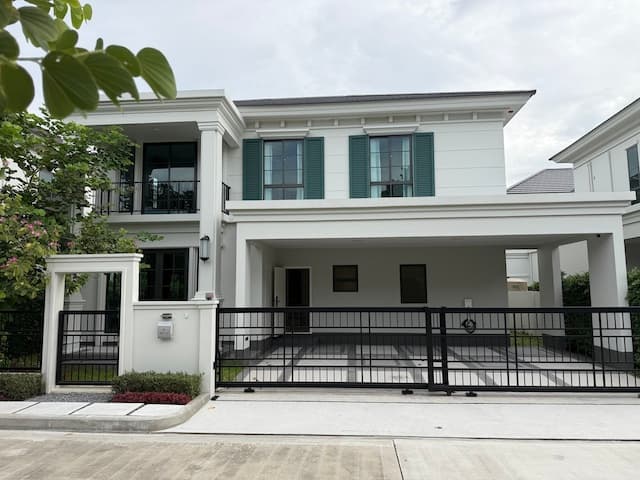 BH4155 ให้เช่าบ้านเดี่ยว เศรษฐสิริ บางนา กม.10 Setthasiri Bangna KM.10 บ้านหรู Sansiri ใกล้ Mega Bangna และโรงเรียนนานาชาติ