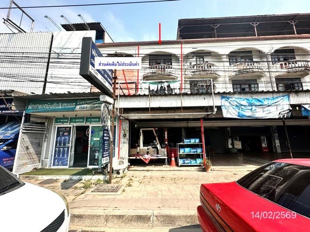 ขายอาคารพาณิชย์ 3 ชั้น มีชั้นลอย บางละมุง จังหวัดชลบุรี ใกล้หาดพัทยา