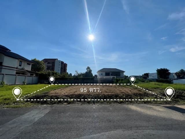 ขายที่ดินเปล่า 95.6 ตรว. ซอยแจ้งวัฒนะ 24 ปากเกร็ด นนทบุรี ทำเลดี ใกล้เซ็นทรัลแจ้งวัฒนะ