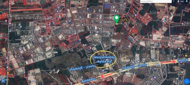 ขายที่ดินติดนิคมอุตสาหกรรมสมุทรสาคร ขายที่ดินถมแล้วท่าทรายสมุทรสาคร