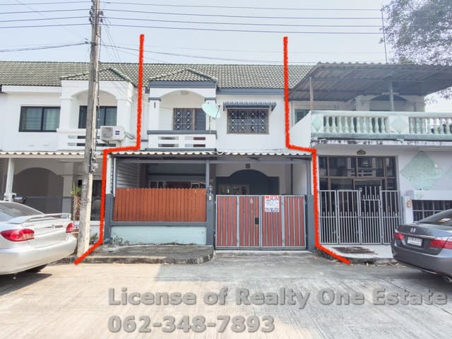 ขายทาวน์เฮ้าส์ สายไหม 81 หมู่บ้านอภินคร 20.5 ตร.ว. ติดถนนเมน