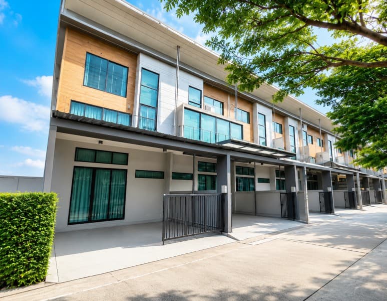 เมกาบางนา 2.5 กม. ทาวน์โฮม 3 ชั้น 2 นอน ถ.กาญจนาภิเษก บางนา-ตราด กม.8 3 น้ำ พร้อมเฟอร์ฯ และเครื่องใช้ไฟฟ้าครบ อีโค สเปซ