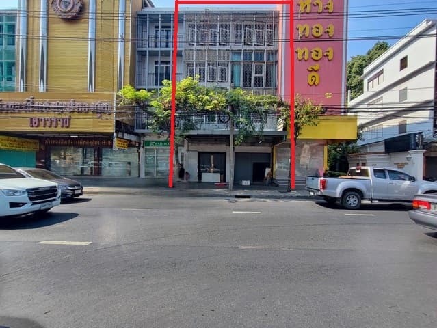 ตึกอาคารพาณิชย์พหลโยธิน ใกล้รถไฟฟ้าสะพานใหม่ ตึกตลาดยิ่งเจริญ 4 ชั้น 2 คูหา สำหรับธุรกิจ