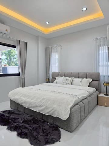 บ้านเดี่ยวสร้างใหม่ พร้อมสระว่ายน้ำส่วนตัวห้วยใหญ่ บ้านเลขที่ 81/33 บางละมุง ชลบุรี
