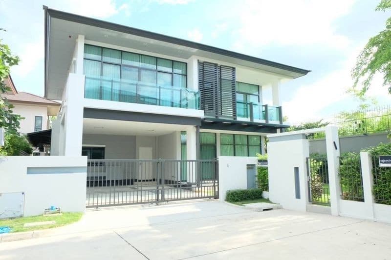 ให้เช่าบ้านเดี่ยวหลังมุม 2 ชั้น โครงการเศรษฐสิริ อ่อนนุช-ศรีนครินทร์ พร้อมเฟอร์นิเจอร์ครบทุกห้อง ใกล้ Airport Link บ้านทับช้าง ใกล้ทางด่วน