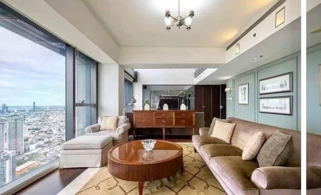 BH4260 ให้เช่า The Met Sathorn Duplex ชั้นสูง 54-55 ขนาด 366 ตร.ม. 4 ห้องนอน วิวแม่น้ำเจ้าพระยา Rare Unit พร้อมเฟอร์นิเจอร์ Chanintr