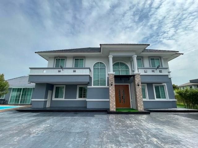 HR 10261 ให้เช่าขาย บ้านเดี่ยว ขนาดใหญ่ โครงการ บ้านสวนเนรมิตร ออเงิน รามอินทรา พร้อมเฟอร์นิเจอร์ ซอยเพิ่มสิน 49 พร้อมสระว่ายน้ำส่วนตัว