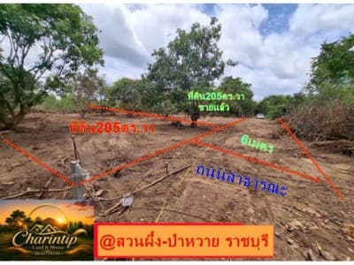 ขายที่ดิน 205 ตารางวา (นส.3ก.รอเดินสำรวจเอาโฉนด)ทำเลสวย อำเภอสวนผึ้ง จังหวัดราชบุรี