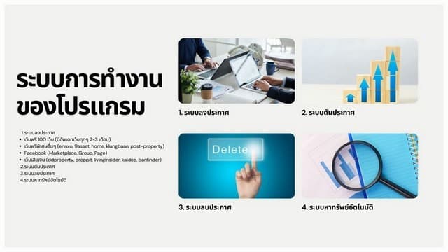 โปรแกรมลงประกาศอสังหาอัตโนมัติ โพสต์บ้านและคอนโดหลายเว็บในคลิกเดียว ประหยัดเวลา ปิดการขายไวขึ้น