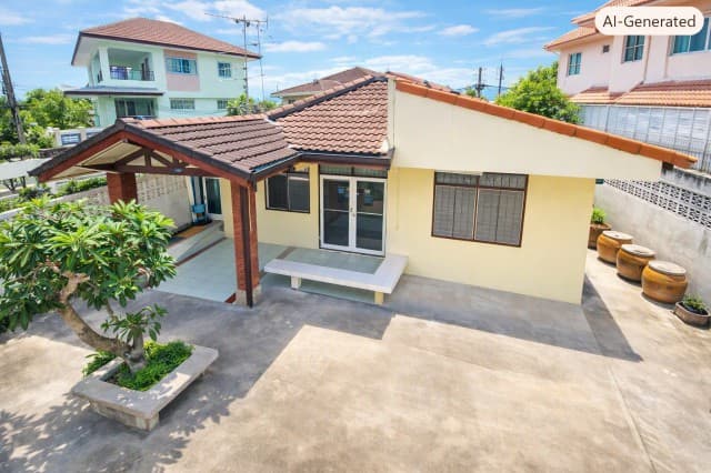บ้านเดี่ยวชั้นเดียว 3 นอน 2 น้ำ 54ตร.ว.นวมินทร์93-99 ใกล้ฟู้ดแลนด์ นวมินทร์ 700 ม. 220 ตร.ม.ชอคโกแลต วิลล์ 1.5 กม.