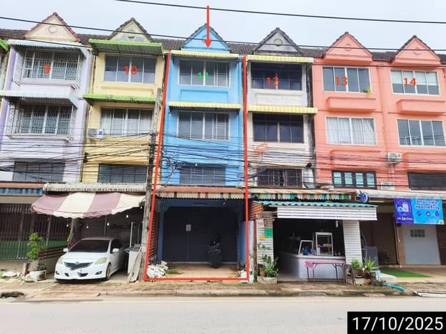 ขายอาคารพาณิชย์เมืองสุราษฎร์ธานี 3 ชั้น มีชั้นลอย ถนนวิภาวดี