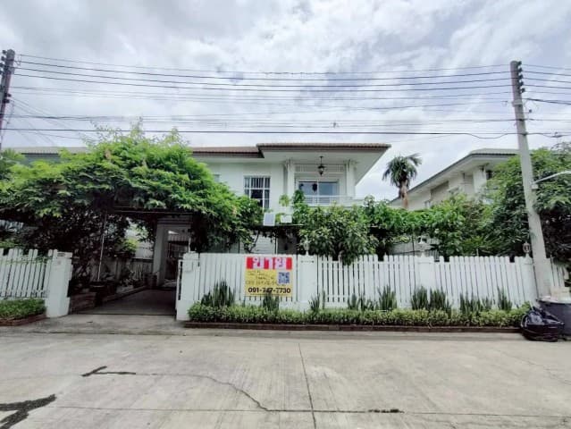 ขายบ้านเดี่ยว 2 ชั้น 52 วา ทำเลทอง หน้าสวนสาธารณะโครงการ พฤกษาวิลเลจ 16 (Pruksa Village 16) เอกชัย-สมุทรสาคร