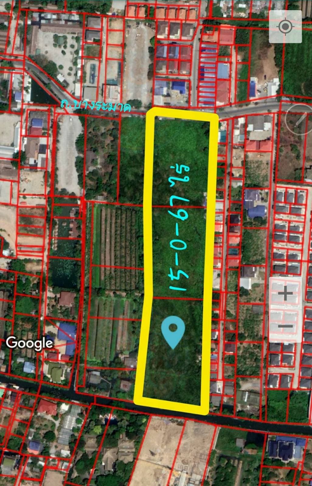 ขายด่วน! ที่ดินทำเลทองตลิ่งชัน 15 ไร่เศษ ติดถนนบางระมาด ใกล้ตลาดน้ำคลองลัดมะยม 2