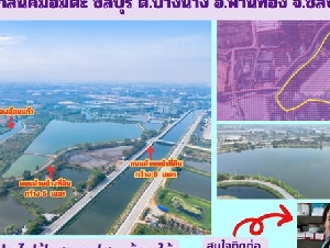 ขายที่สีม่วง 46 ไร่ ใกล้ถนนเลียบมอเตอร์เวย์ สาย 7 ใกล้นิคมอมตะ ชลบุรี  ต.บางนาง อ.พานทอง จ.ชลบุรี