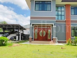 ลดราคา บ้านเดี่ยว 214 ตร.วา ถนนคลาสเดย์ หอมเกร็ด สามพราน นครปฐม