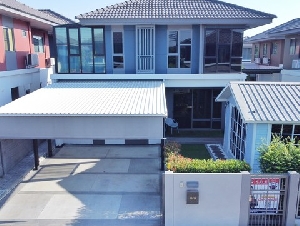 บ้านเดี่ยว สราญสิริ ชัยพฤกษ์ แจ้งวัฒนะ 56 ตร.ว. ต่อเติมครบพร้อมอยู่ ต้นโครงการ  ใกล้โรงเรียนนานาชาติสิงคโปร์นนทบุรี SISB