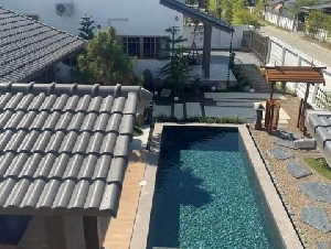 พูลวิลล่าใหม่ สไตล์ญี่ปุ่น เรียบง่าย อบอุ่น โซนดอยสะเก็ด 