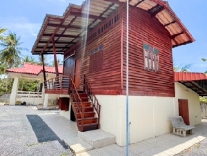 Minimal style wooden house, 2 floors, usable area 84 sq m, suitable for those who need long-term accommodation.