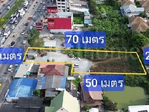 ขายด่วน ที่ดินเปล่า 1 ไร่ ติดถนนกาญจนาภิเษก ซอยวัดพระนอน ใกล้ตลาดพระปิ่น 3