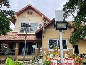 บ้านสวยพร้อมที่ดิน 2 ชั้น 17ไร่ 90 ตร.ว. ท่าช้าง-โคราช อำเภอเฉลิมพระเกียรติ  พื้นที่ใช้สอยตัวบ้าน 432 ตร.ม เพียง 25 ลบ.